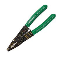 MULTICOMP PRO MP700151 Wire Stripper/Cutter/Crimper, Green, 22AWG to 10AWG, Knurled Tip, Hardened steel