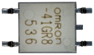 OMRON ELECTRONIC COMPONENTS G3VM-41GR8 MOSFET Relay, 40 VAC, 1 A, 0.13 ohm, SPST-NO