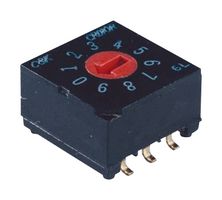 C&K COMPONENTS CRD10RM0AB Rotary Coded Switch, CRD Series, Through Hole, 10 Position, 20 V, BCD