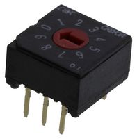 C&K COMPONENTS CRD10RM0CB Rotary Coded Switch, CRD Series, Through Hole, 10 Position, 20 V, BCD