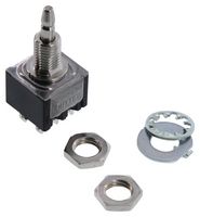 KNITTER-SWITCH MPS203R Botón Pulsador, Serie MPS203R, DPDT, Encendido-(Encendido), Émbolo para la Tapa