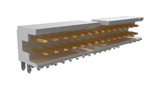AMPHENOL COMMUNICATIONS SOLUTIONS 98464-G61-10LF Pin Header, Board-to-Board, Wire-to-Board, 2 mm, 2 Rows, 10 Contacts, Through Hole Right Angle