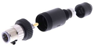 ARATAS XS2G-D5S1 Conector para Sensor, Diá. Cable 5 a 6mm, XS2 Series, M12, Male, 5 Contactos, Roscado Macho
