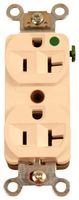 HUBBELL WIRING DEVICES HBL8300HW MAINS SOCKET, NEMA 5-20R, 20A, 125VAC, WHITE