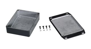 HAMMOND 1590DDFLBK Alojamiento Metálico, Wall Mount, Aluminio fundido a presión, 188 mm, 120 mm, 33 mm, IP54