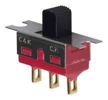 C&K COMPONENTS 1101M1S3ZBE2 Slide Switch, SPDT, On-None-On, Panel Mount, 1000 Series, 20 V