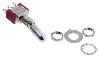 C&K COMPONENTS 7101K2ZQE Interruptor (Switch) de Palanca, Encendido-Nada-Encendido, SPDT, No Iluminado, 7000 Series