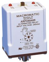 MACROMATIC CONTROLS ARP024A3R Power Relay, DPDT, 24 VAC, 10 A, ARP Series, Socket, AC