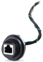 MOLEX / BRAD 1300550019 Conector Modular, RJ45 Jack, 1 x 1 (Puerto), 8P8C, Cat 5e, IP67, Montaje en Panel
