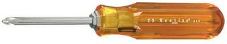 WELLER XCELITE CR2 Interchangeable Screwdriver Blade, RB2 Reversible, No.25 Amber Handle, Phillips #2 x 184mm
