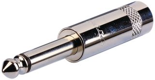 REAN NYS201 Conector para Audio de Teléfono, 2 Contactos, Macho, 6.35 mm, Montaje de cable