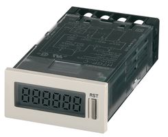 OMRON INDUSTRIAL AUTOMATION H7GP-CB Totalizer, IP66, H7GP Series, 6 Digits, 48 x 24 mm, 100 Vac to 240 Vac, 6.5 VA