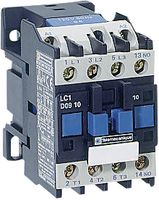SCHNEIDER ELECTRIC LC1D65G7 Contactor, 65 A, Carril DIN, 600 VAC, 3PST-NO, 3 polos, 50 hp