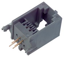 AMPHENOL COMMUNICATIONS SOLUTIONS 69254-001LF Conector Modular, Jack Modular, 1 x 1 (Puerto), 6P6C, Cat3, Through Hole