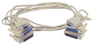 GC ELECTRONICS 45-0730 COMPUTER CABLE, SERIAL, 6FT, GRAY