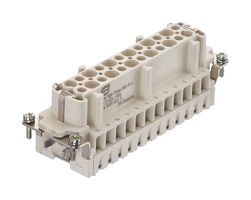 HARTING 09338242704 Conector Uso Rudo, Han E High Temp Series, Inserto, 24 Contactos, 24B, Receptáculo eléctrico