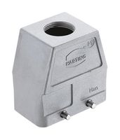 HARTING 19628100426 Heavy Duty Connector, M25, Capucha, Entrada Superior, Cuerpo de Aluminio, 2 levas, 10B