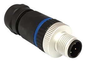 BULGIN LIMITED PXPPAM12FIM08ASTPG9 Conector para Sensor, Serie Buccaneer M12, M12, Macho, 8 Contactos, Roscado Macho