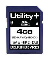DELKIN DEVICES SF04APYE9-U1000-3 Flash Memory Card, SDHC Card, UHS-1, Class 10, 4 GB