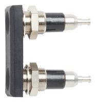 POMONA 73101-0 Banana Test Connector, Jack, Panel Mount, 25 A, 60 VDC, Black