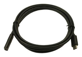 CLIFF ELECTRONIC COMPONENTS FCR72004 USB Cable, Type C Plug to Type C Receptacle, 1.5 m, 4.9 ft, USB 3.1, Black