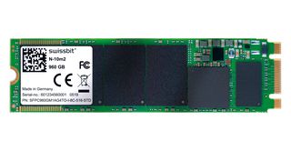 SWISSBIT SFPC960GM1AG4TO-C-8C-546-STD SSD, Internal, M.2 2280, PCIe Gen 3 x 2, NVMe, 960 GB, 3D TLC NAND, AES 256-bit