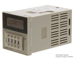 OMRON INDUSTRIAL AUTOMATION H5CN-XAN-AC100-240 Temporizador de Montaje en Panel, 100 VAC, 240 VAC, 0.001 s, 99.99 s, 45 mm, 45 mm