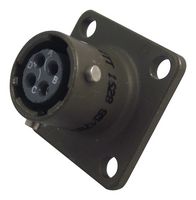 ITT CANNON MS3112E8-4S Circular Connector, MIL-DTL-26482 Series I, MS3112 Series, Box Mount Receptacle, 4 Contacts