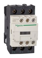 SCHNEIDER ELECTRIC T02CN13G7 Contactor, 27 A, DIN Rail, Panel, 600 V, 3PST-NO, 3PST-NC, 3 Pole, 10 hp