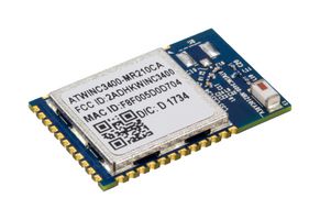 MICROCHIP ATWINC3400-MR210CA131 Bluetooth Module, BLE 5.0, 72.2 Mbps, 3 V to 4.2 V, -90 dBm, -40 °C to 85 °C