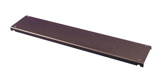 HAMMOND RMCP1 Rack Panel, Black, Aluminum, 16.72" W x 1.73" H, 1U, RMC Series