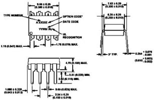 BROADCOM HCPL-4502-000E Optoacouplador, Salida Transistor, 1 Canal, DIP, 8 Pines, 25 mA, 3.75 kV, 19 %