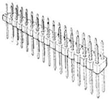 AMPHENOL COMMUNICATIONS SOLUTIONS 67997-220HLF Cabezal de Pin, Tarjeta-a-Tarjeta, 2.54 mm, 2 Líneas, 20 Contactos, Agujero Pasante