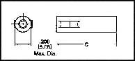 AMP - TE CONNECTIVITY 770277-1 Connector Housing, Commercial 0.062" Series, Receptacle, 1 Positions
