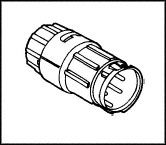 SWITCHCRAFT/CONXALL 8282-2PG-3DC Circular Connector, Sealed Circular Connector, Mini-Con-X Series, Cable Mount Plug, 2 Contacts