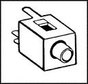 SWITCHCRAFT/CONXALL MDPC2A Conector para Audio de Teléfono, 2 Contactos, Hembra, 0.101 ", Montaje en PCB, Plástico