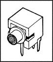 SWITCHCRAFT/CONXALL MDPC2ARA Conector para Audio de Teléfono, 2 Contactos, Hembra, 0.101 ", Montaje en PCB, Plástico