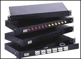 HUBBELL WIRING DEVICES FPR3SP Panel de Conexiones, Fibre Optic Patch Panel, 18 Puertos, 1U, Serie FPR