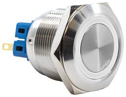 E-SWITCH PV8F2Y0SS-301 Interruptor (Switch) Antivandalismo, Iluminación de anillo, PV8 Series, 0.98 ", SPDT-DB