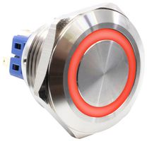 E-SWITCH PV9F2Y0SS-3G4 Interruptor (Switch) Antivandalismo, RI, 12V LED, PV9 Series, 1.1 ", SPDT-DB, Off-(On) / On-(Off)