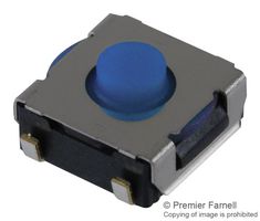 ARATAS B3SL-1005P Tactile Switch, B3SL Series, Top Actuated, Surface Mount, Round Button, 357 gf, 50mA at 12VDC