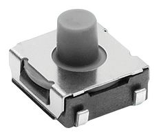 ARATAS B3SL-1025P Tactile Switch, B3SL Series, Top Actuated, Surface Mount, Round Button, 357 gf, 50mA at 12VDC