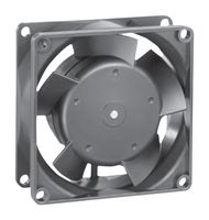EBM-PAPST 8312HLU Ventilador axial de CD, 12 V, Cuadrado, 80 mm, 32 mm, Rodamiento de bolas, 39.4 CFM