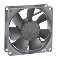 EBM-PAPST 8414NHU Ventilador axial de CD, 24 V, Cuadrado, 80 mm, 25.4 mm, Rodamiento de bolas, 46.5 CFM