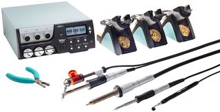 WELLER WXR3002N Estación de Retrabajo, 3 Canales, 420 W (600 W), 100 °C to 450 °C, 120 V