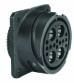 AMPHENOL INDUSTRIAL GTC00A28-21P Conector Circular, Serie GT, MIL-DTL-5015, Receptáculo Montaje de Pared, 37 Contactos
