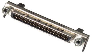 AMPHENOL COMMUNICATIONS SOLUTIONS HE11RAA101 Conector E/S, 68 Contactos, Receptáculo eléctrico, VHDCI, Agujero Pasante, Montaje en PCB