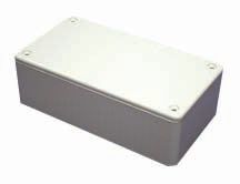 HAMMOND 1591CGY Carcasa de Plástico, Retardante de Fuego, UL94V-0, IP54, Multipurpose, ABS, 119.9 mm, 65 mm, 40 mm