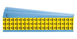 BRADY SL-13-PK Letrero de Seguridad, Warning, EIA Std. Símbolo 471, Polymer Coated Cloth, 12.7 mm, 12.7 mm