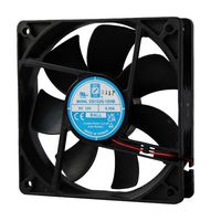 ORION FANS OD1225-24HB02A Ventilador axial de CD, 24 V, Cuadrado, 120 mm, 25 mm, Rodamiento de bolas, 120 CFM
